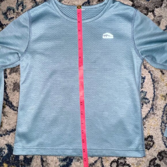 L.L. Bean Kid's Long Sleeve Shirt Blue - Picture 5 of 5